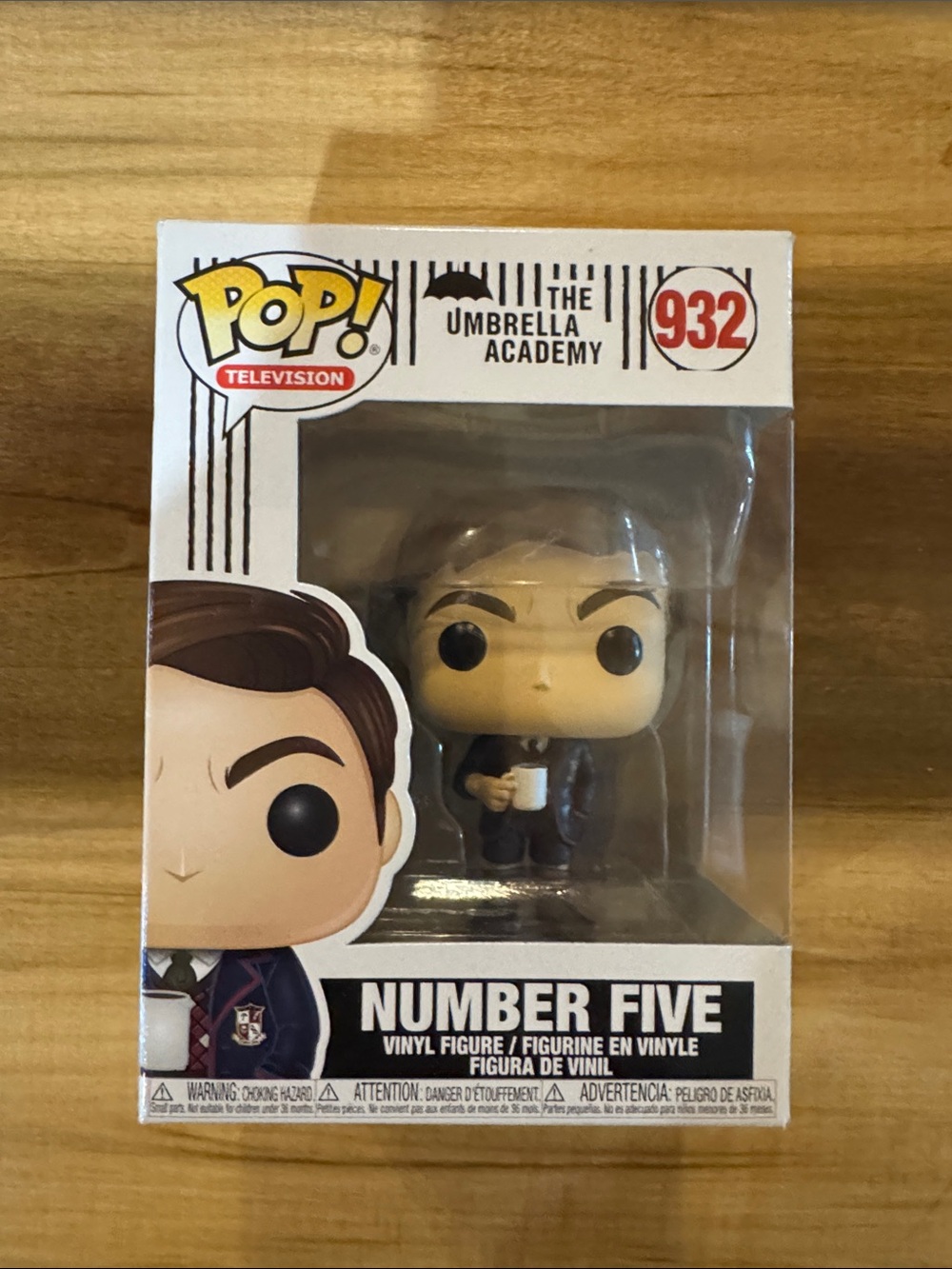 Funko Pop! Television The Umbrella Academy Number Five - Black, White, Brown